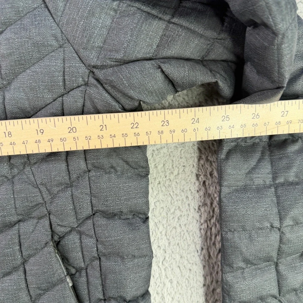 The North Face ThermoBall Eco Hoodie Mens Large Gray Quilted Puffer Jacket